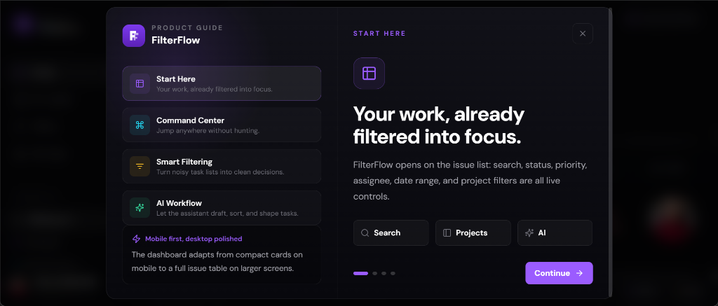 FilterFlow Smart Onboarding
